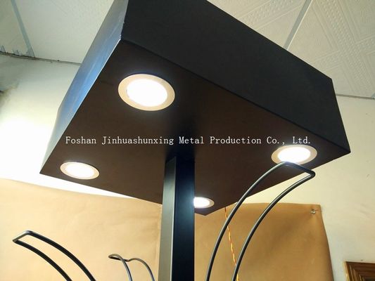 L700 মিমি ডাব্লু 700 মিমি গাড়ী এক্সেসরিজ ডিসপ্লে রাক, হেলমেট ডিসপ্লে হুকের সাথে দাঁড়িয়েছে