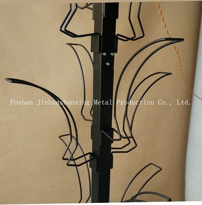 L700 মিমি ডাব্লু 700 মিমি গাড়ী এক্সেসরিজ ডিসপ্লে রাক, হেলমেট ডিসপ্লে হুকের সাথে দাঁড়িয়েছে