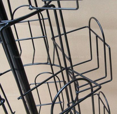 524 মিমি দৈর্ঘ্য 1708 মিমি উচ্চতা ঘূর্ণন সাহিত্য রাক, স্পিনার বুক র্যাক 360 ডিগ্রি