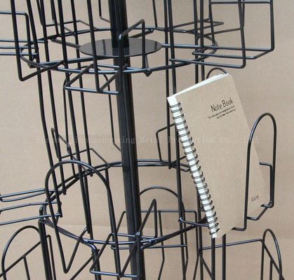 524 মিমি দৈর্ঘ্য 1708 মিমি উচ্চতা ঘূর্ণন সাহিত্য রাক, স্পিনার বুক র্যাক 360 ডিগ্রি