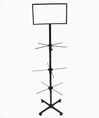 ফোন কেসের জন্য 3 টিয়ার 550 মিমি প্রস্থ 1780 মিমি উচ্চতা ঘূর্ণন প্রদর্শন র্যাক