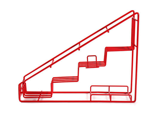 সিরাপ বোতল ধাতু স্টোরেজ র্যাক গ্লাস বোতল মই ডিসপ্লে র্যাক