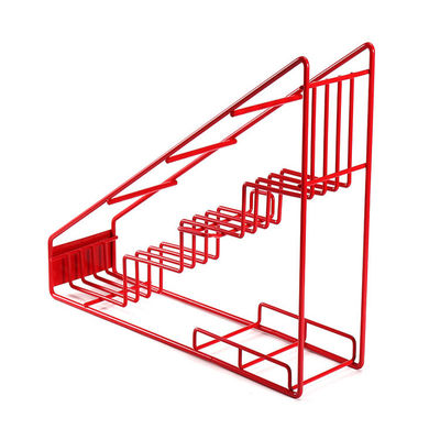 সিরাপ বোতল ধাতু স্টোরেজ র্যাক গ্লাস বোতল মই ডিসপ্লে র্যাক