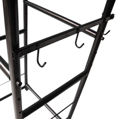 যানবাহন মেরামতের জন্য 460 মিমি গভীরতা 600 মিমি প্রস্থ কার টায়ার স্টোরেজ র্যাক