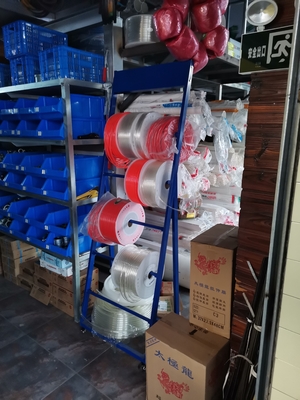 50kg / স্তর খুচরা প্রদর্শন তাক ইস্পাত 4 স্তর তারের কয়েল ডিসপ্লে রাক